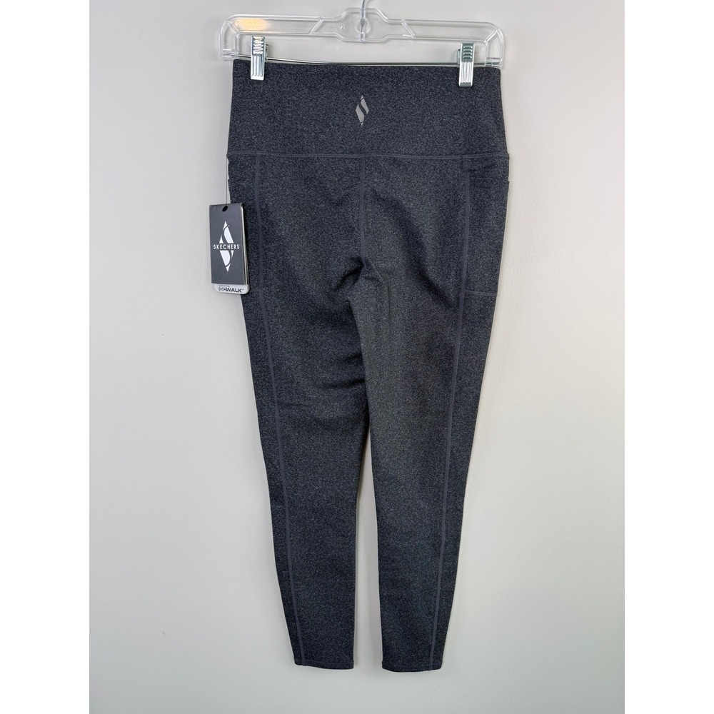 Skechers GO WALK High Waisted Legging Charcoal Heather Grey Women's Size Medium - Picture 3 of 5